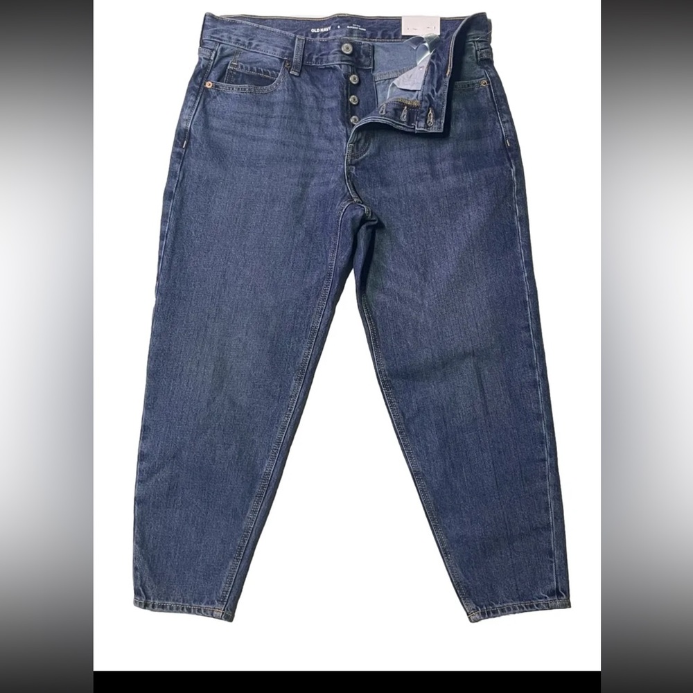 Old Navy Womens Size 6 Mid-Rise Slouchy Taper Button-Fly Ankle Jeans NWT! New
